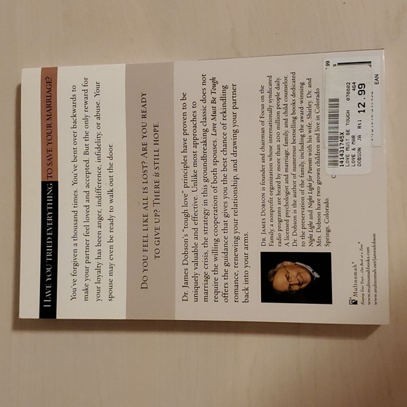 Love Must Be Tough by Dr. James Dobson - Picture 2 of 2